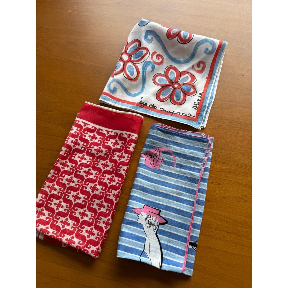 Set of 3 cotton scarves